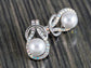 Elements Aurora Boreals Pearl Infinity Loop Earrings