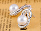 Elements Aurora Boreals Pearl Infinity Loop Earrings