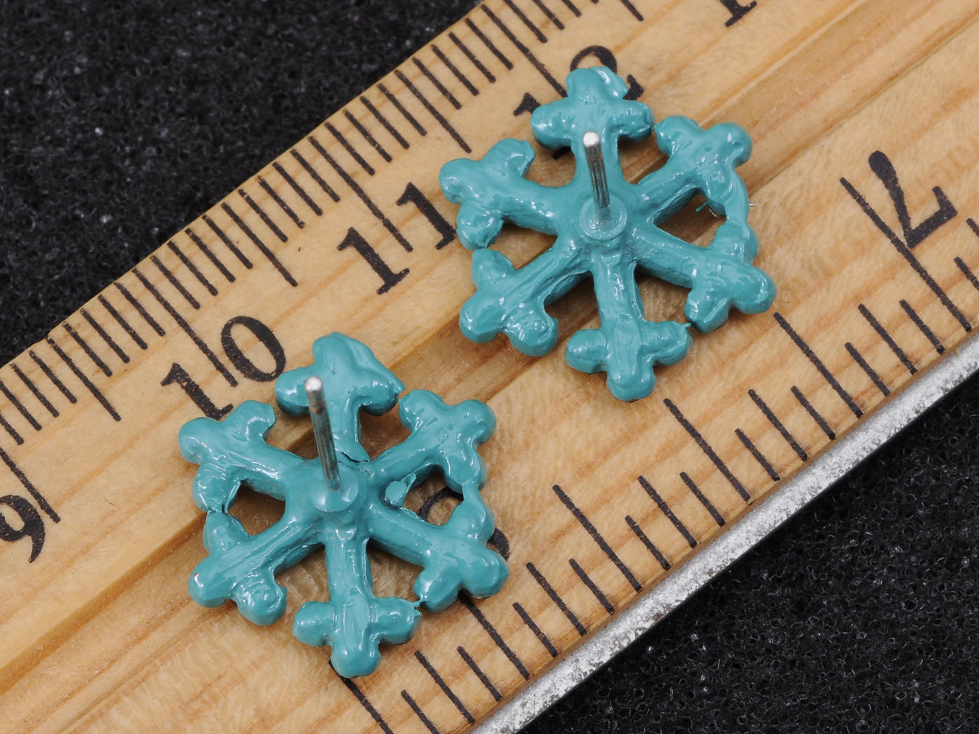 Zircon Snowflake Ice Freezing Cold Element Earrings