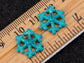 Zircon Snowflake Ice Freezing Cold Element Earrings