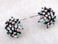 Multicoloured Cluster Hive Explosion Burst Element Earrings