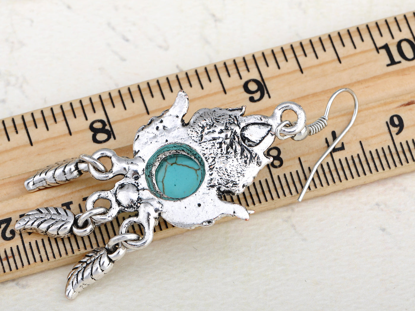 Petite Elements Peacock Plumage Post Earrings