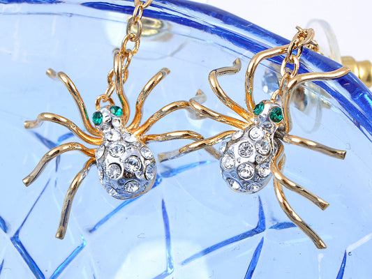 Petite Creepy Elements Spider Drop Earrings