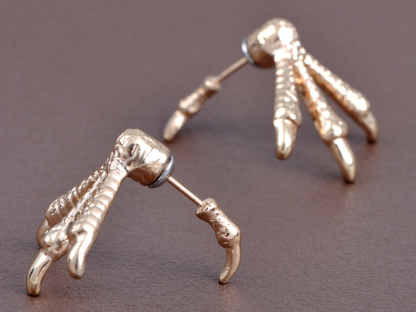 Bird Feet Delight Talon Studded Prehistoric Magic Time Earrings