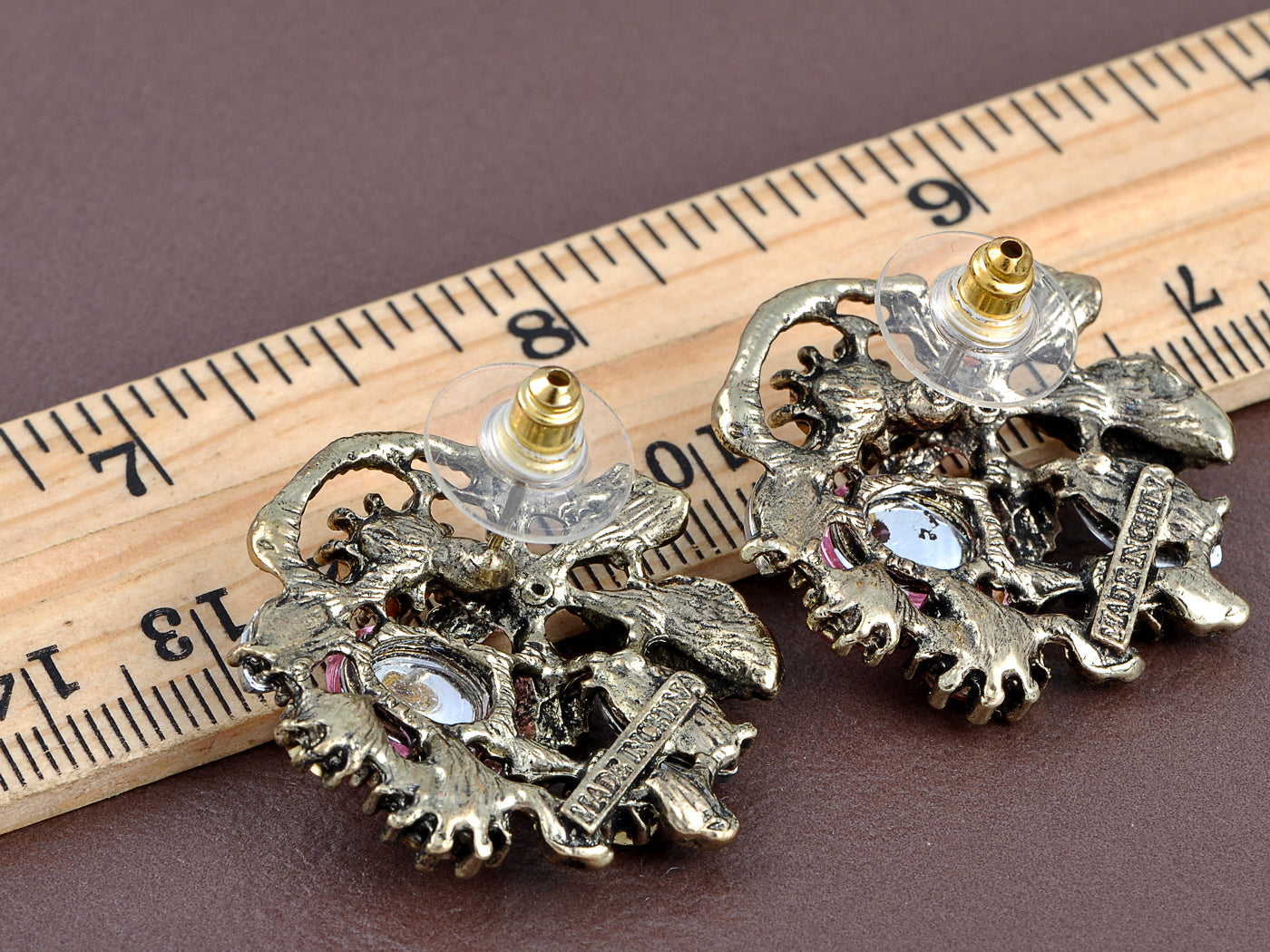 Multicoloured Jewels Sprouting From Leaves Delight Magic Of This World Earrings