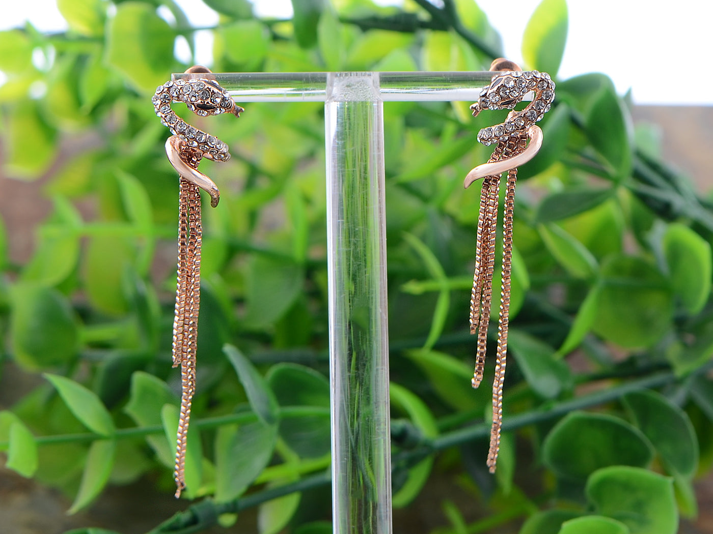 Snake Chains Dangle Drop Earrings