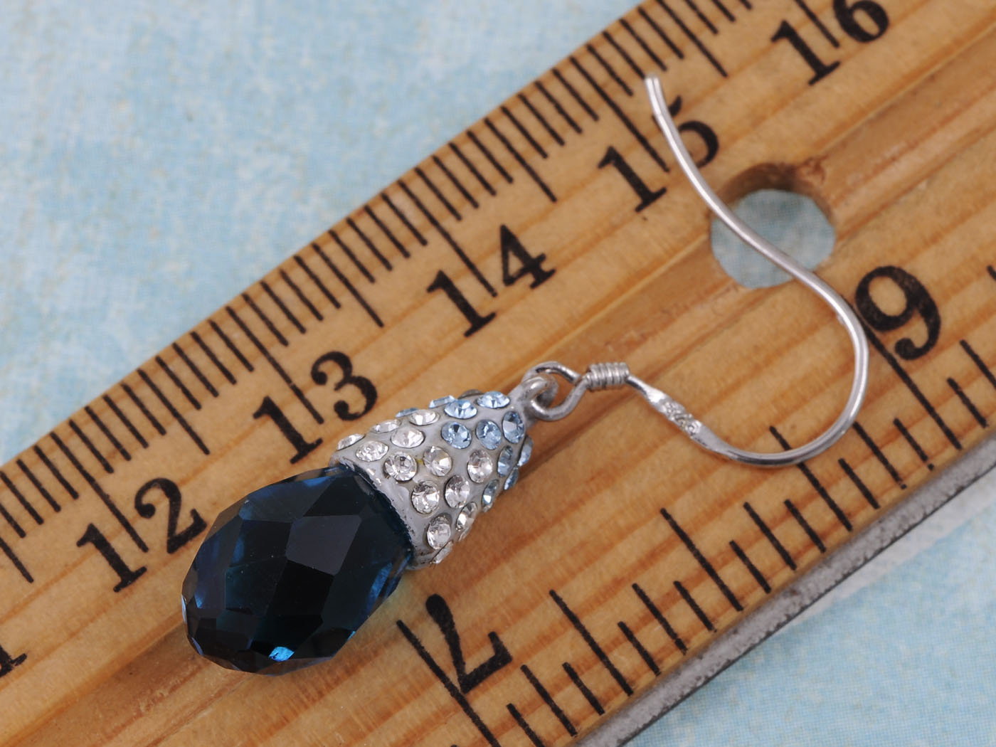 Pink Water Drop Multi Encrusted Enamel Dangle Pendant Earrings