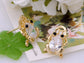 Mini Lucky Fortune Symbol Bodied Asian Frog Button Earrings