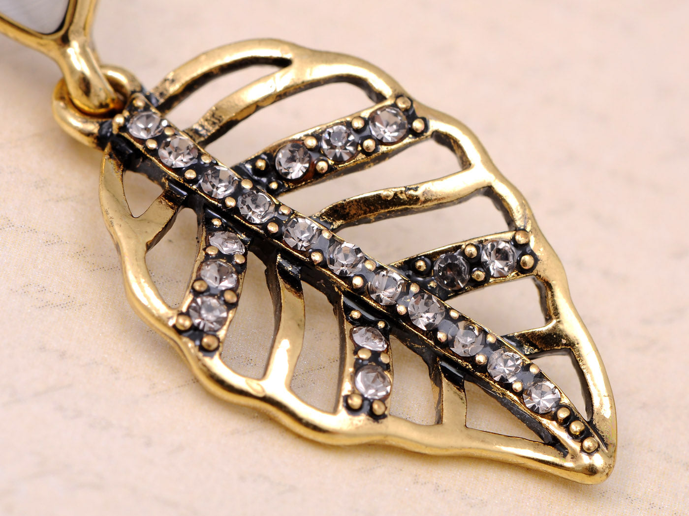 Plated Hollow Leaf Shaped Stud Earrings Jewelry Gifts For Women Girls