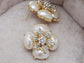 Royal Pearl White Accented Earrings