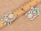 Vintage Bohemian Dangle Earrings Pendant Earrings Blue Bead Pendant Earrings For Women And Girls