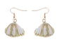 Seashell Half Shells Ocean Inspo Design Drop Earrings