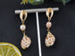 Studded Gold D Casual Conch Seashell Pearl Charm Dangle Drop Trendy Holiday Earrings