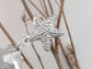 Silver D Dangle Drop Ocean Starfish Seashell Nautical Beach Earrings