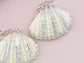 Seashell Half Shells Ocean Inspo Design Drop Earrings