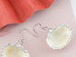 Seashell Half Shells Ocean Inspo Design Drop Earrings
