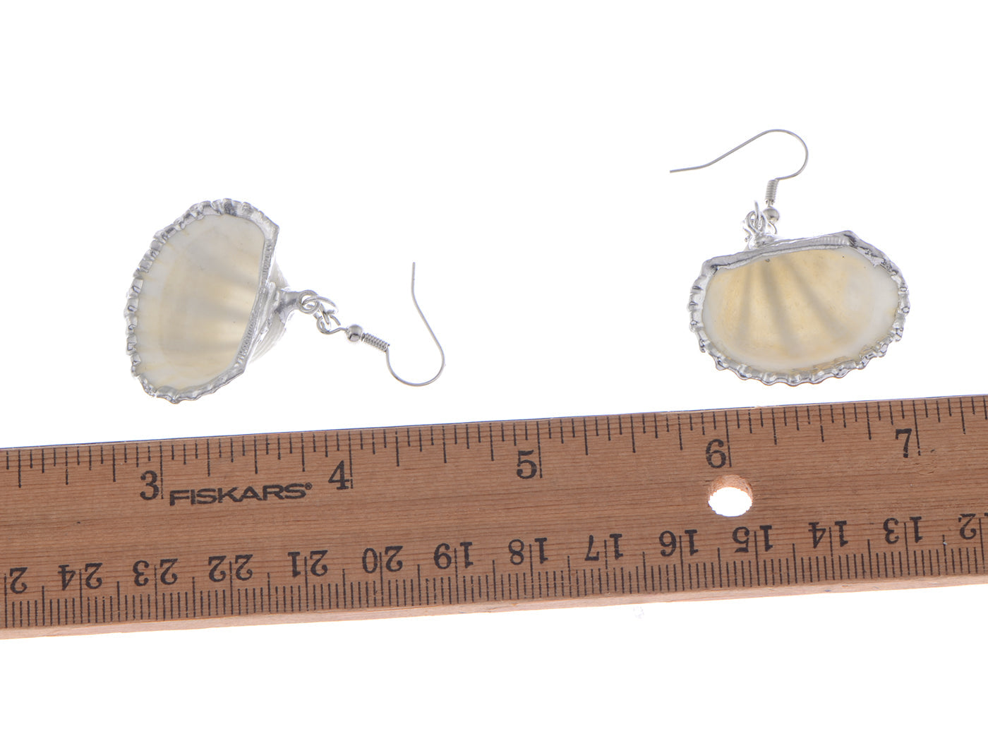 Seashell Half Shells Ocean Inspo Design Drop Earrings
