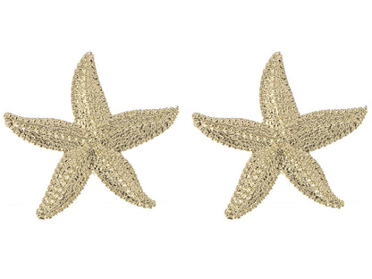 Alilang Women's Starfish Textured Stud Earrings Nautical Jewelry Gifts for Women and Teen Girls