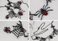 Alilang Halloween Crystal Rhinestones Spider Black Earrings Dangle Drop Witch Earrings Festival Bat Jewelry