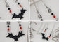 Alilang Halloween Crystal Rhinestones Spider Black Earrings Dangle Drop Witch Earrings Festival Bat Jewelry