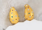 18K Gold Plated Teardrop Chunky Earrings Waterdrop Earrings Lightweight Dupes Earrings