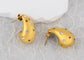 18K Gold Plated Teardrop Chunky Earrings Waterdrop Earrings Lightweight Dupes Earrings