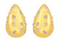 18K Gold Plated Teardrop Chunky Earrings Waterdrop Earrings Lightweight Dupes Earrings