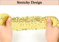 Elastic Sequin Trim, 3 Inch 8 Row Wide Flat Glitter Bling Fabric Paillette Sequin Ribbon, Metallic Sewing DIY Project, 5.5 Yards