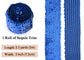 Elastic Sequin Trim, 3 Inch 8 Row Wide Flat Glitter Bling Fabric Paillette Sequin Ribbon, Metallic Sewing DIY Project, 5.5 Yards