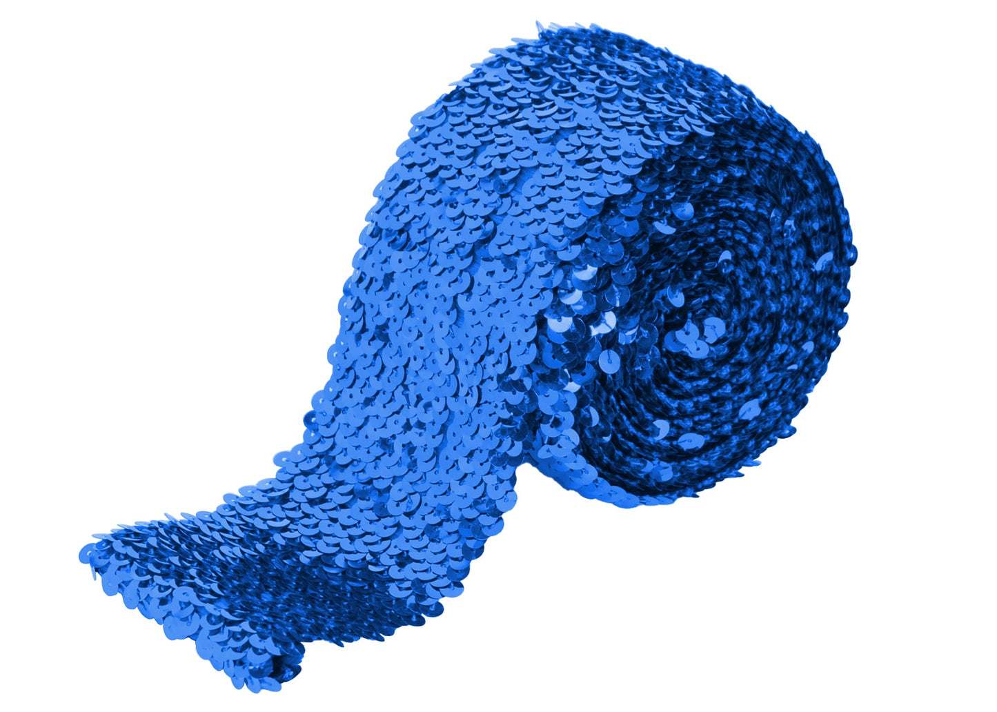 Elastic Sequin Trim, 3 Inch 8 Row Wide Flat Glitter Bling Fabric Paillette Sequin Ribbon, Metallic Sewing DIY Project, 5.5 Yards