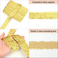 Elastic Sequin Trim, 1.9 Inch 5 Row Flat Glitter Paillette Sequin Ribbon, Bling Fabric DIY Metallic Stretch Sequin Strip, 11 Yards