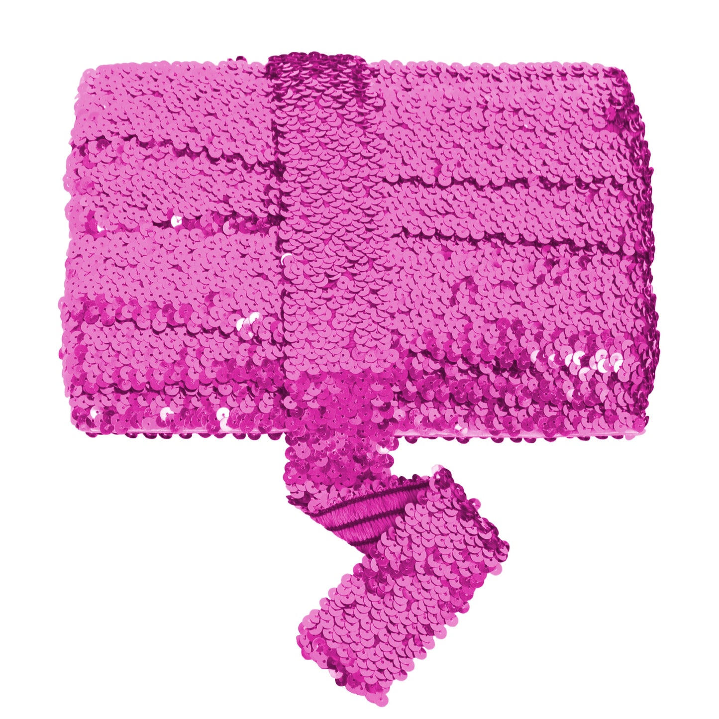 Elastic Sequin Trim, 1.9 Inch 5 Row Flat Glitter Paillette Sequin Ribbon, Bling Fabric DIY Metallic Stretch Sequin Strip, 11 Yards