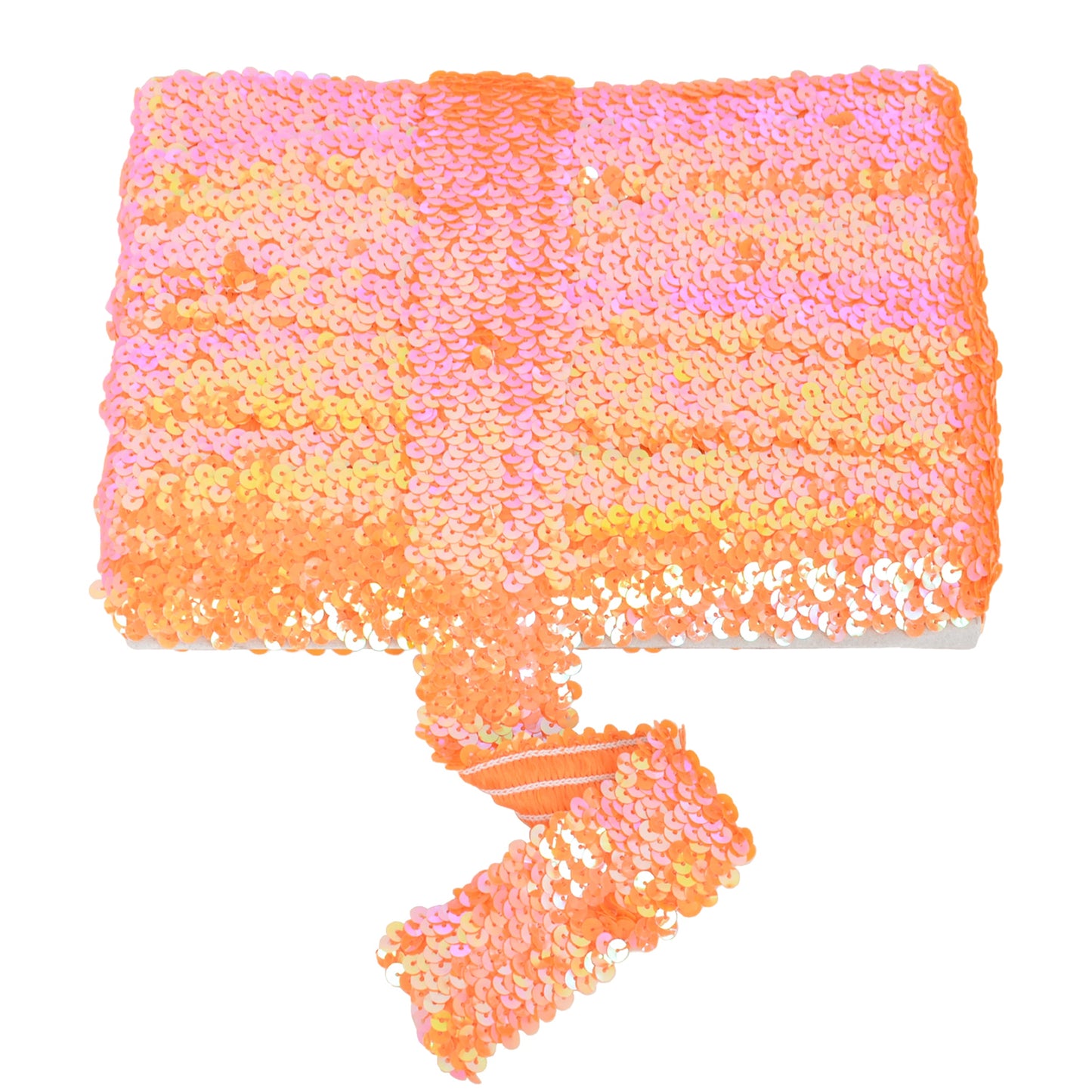 Elastic Sequin Trim, 1.9 Inch 5 Row Flat Glitter Paillette Sequin Ribbon, Bling Fabric DIY Metallic Stretch Sequin Strip, 11 Yards