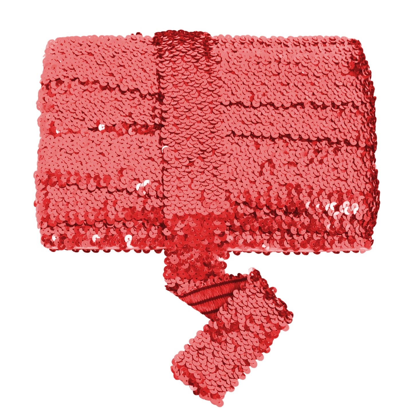 Elastic Sequin Trim, 1.9 Inch 5 Row Flat Glitter Paillette Sequin Ribbon, Bling Fabric DIY Metallic Stretch Sequin Strip, 11 Yards