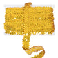 Elastic Sequin Trim, 1.2 Inch 3 Row Flat Glitter Paillette Sequin Ribbon, Metallic Stretch Sequin Strip Sewing DIY Craft, 5 Yards