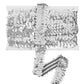 Elastic Sequin Trim, 1.2 Inch 3 Row Flat Glitter Paillette Sequin Ribbon, Metallic Stretch Sequin Strip Sewing DIY Craft, 5 Yards