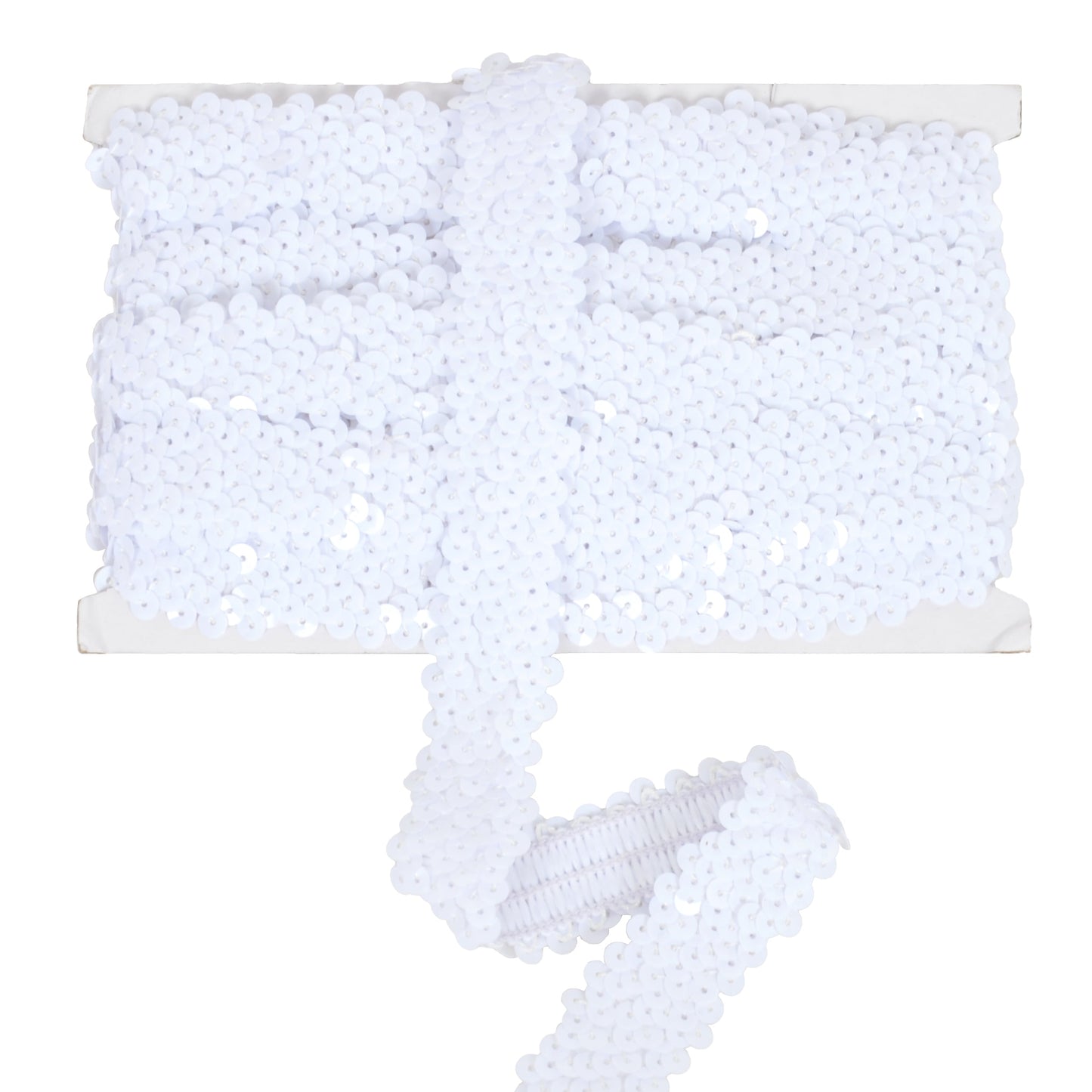 Elastic Sequin Trim, 1.2 Inch 3 Row Flat Glitter Paillette Sequin Ribbon, Metallic Stretch Sequin Strip Sewing DIY Craft, 5 Yards