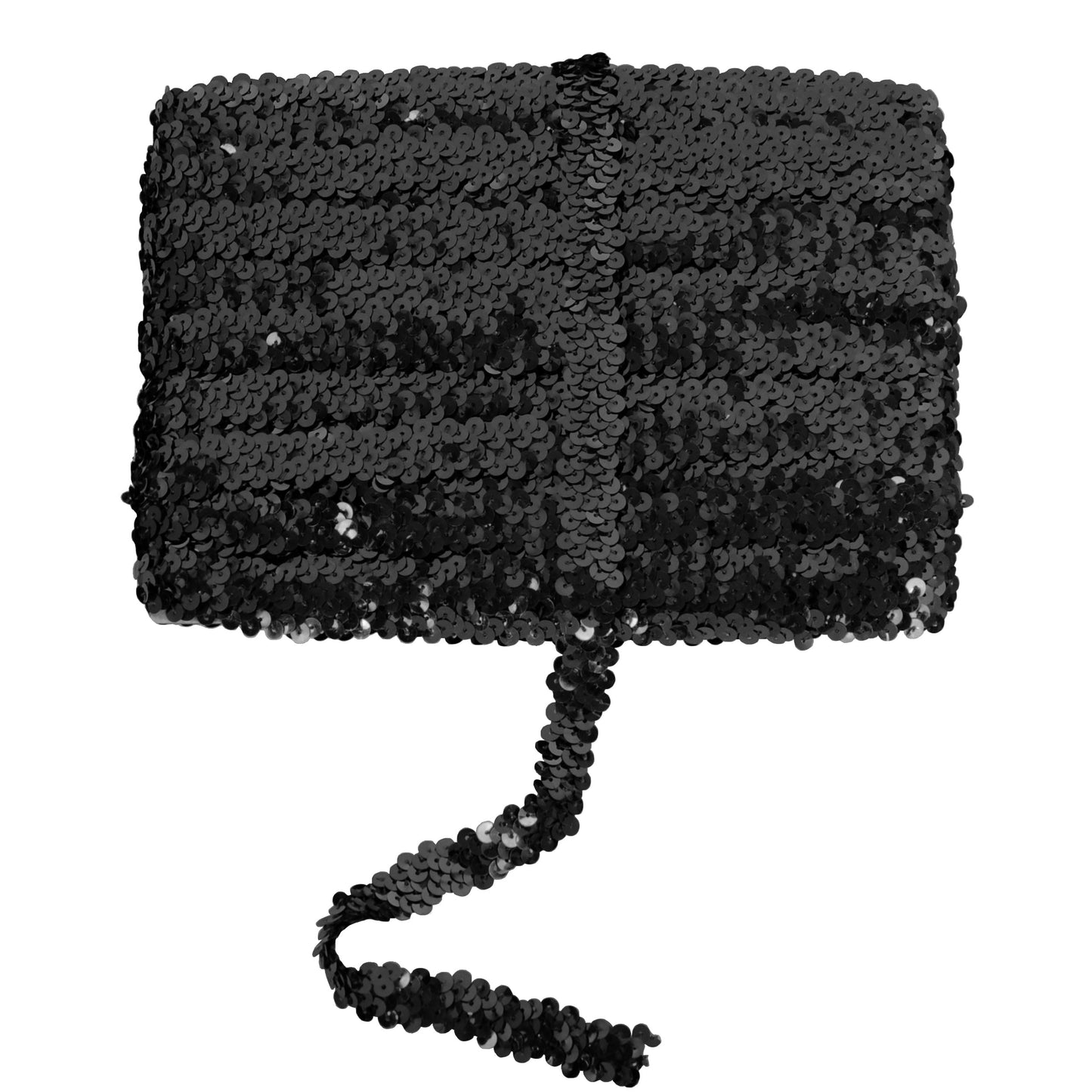 Elastic Sequin Trim, 0.8 Inch 2 Row Flat Glitter Paillette Sequin Ribbon, Metallic Sequin Strip DIY Decorations, 25 Yards