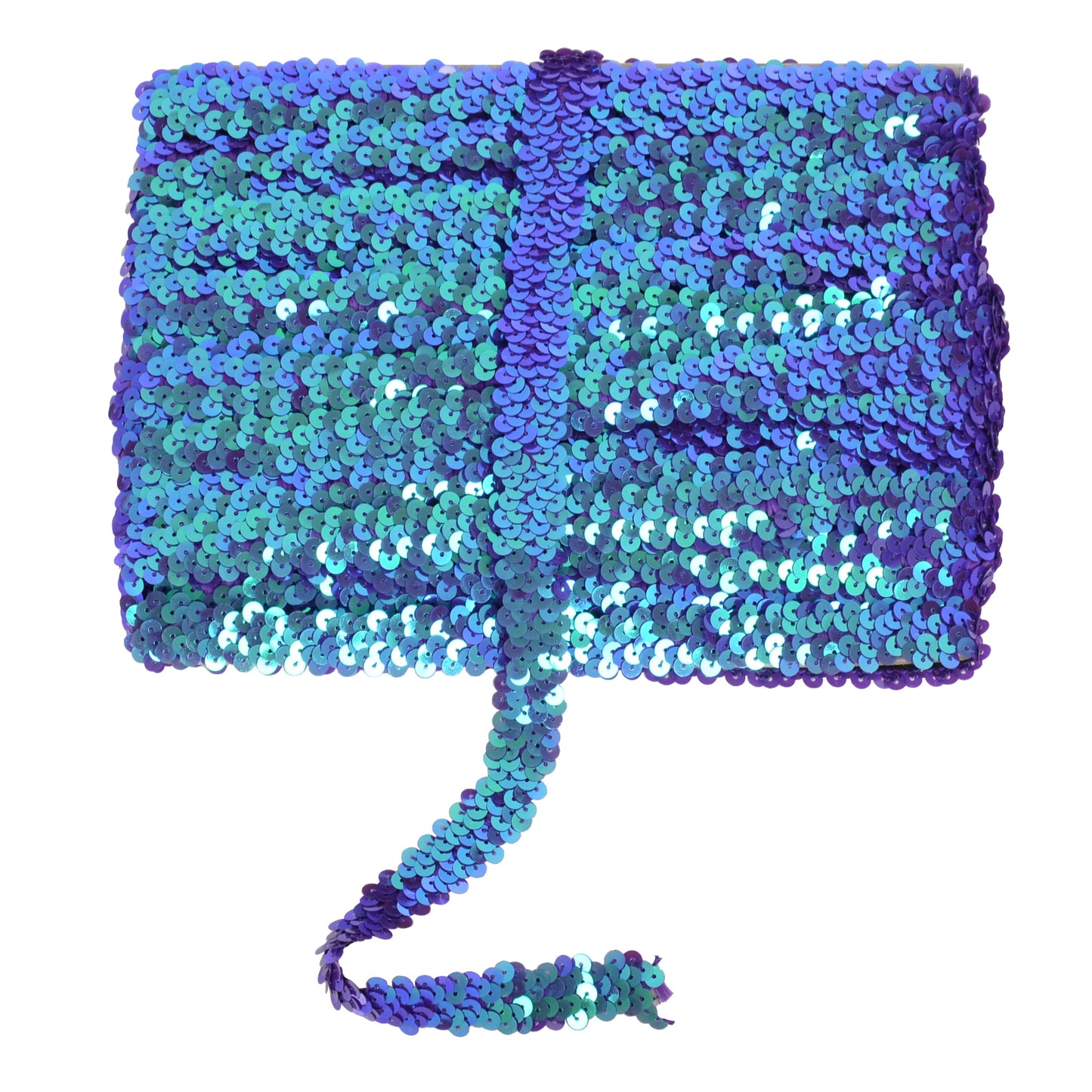 Elastic Sequin Trim, 0.8 Inch 2 Row Flat Glitter Paillette Sequin Ribbon, Metallic Sequin Strip DIY Decorations, 25 Yards