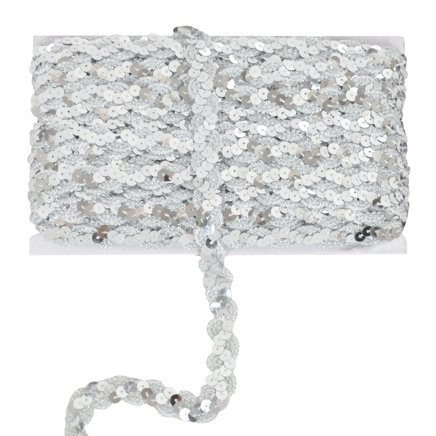 Sequin Braid Trim, 0.6 Inch Wave Sequin Strip, Glitter Metallic Paillette Sequin Ribbon, DIY Sewing Embellishment, 27 Yards