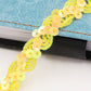 Sequin Braid Trim, 0.6 Inch Wave Sequin Strip, Glitter Metallic Paillette Sequin Ribbon, DIY Sewing Embellishment, 27 Yards