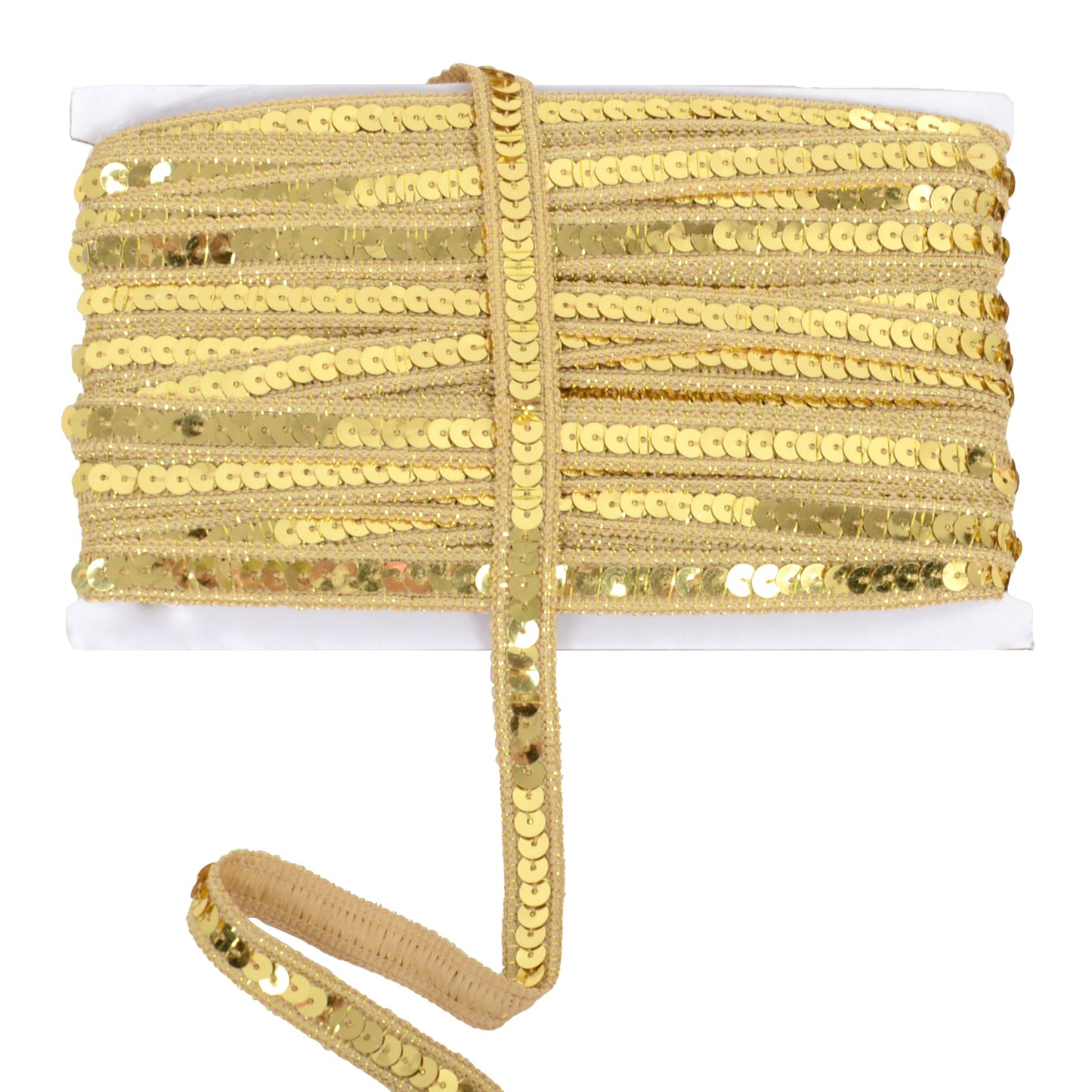 Sequin Trim, 0.5 Inch Flat Glitter Sequin Ribbon, Sparkle Metallic Sequin Strip, Bling Fabric DIY Sewing Embellishment, 27 Yards