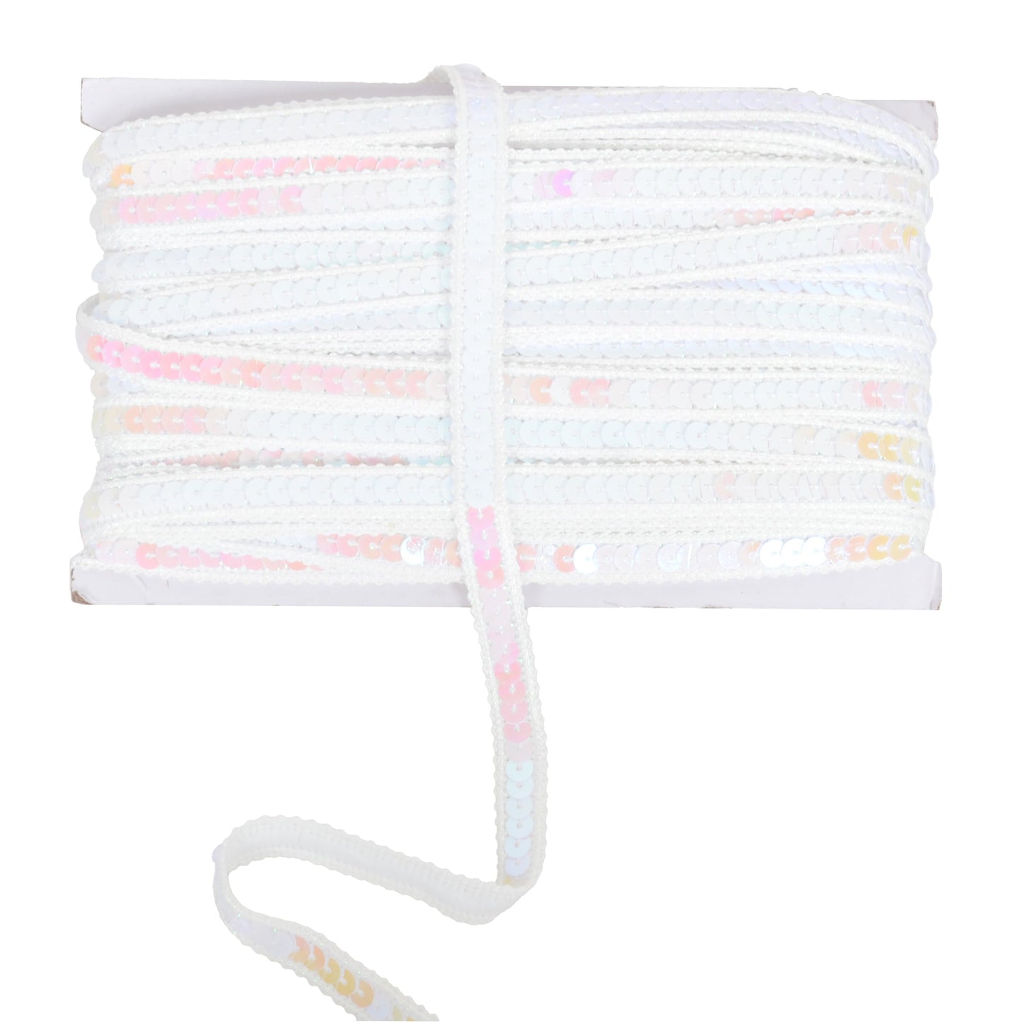 Sequin Trim, 0.5 Inch Flat Glitter Sequin Ribbon, Sparkle Metallic Sequin Strip, Bling Fabric DIY Sewing Embellishment, 27 Yards