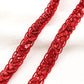 Sequin Braid Cord Trim, 0.4 Inch Glitter Laser Sequin Strip, Sewing Sequin Ribbon for DIY Crafts Party Decorations, 13 Yards