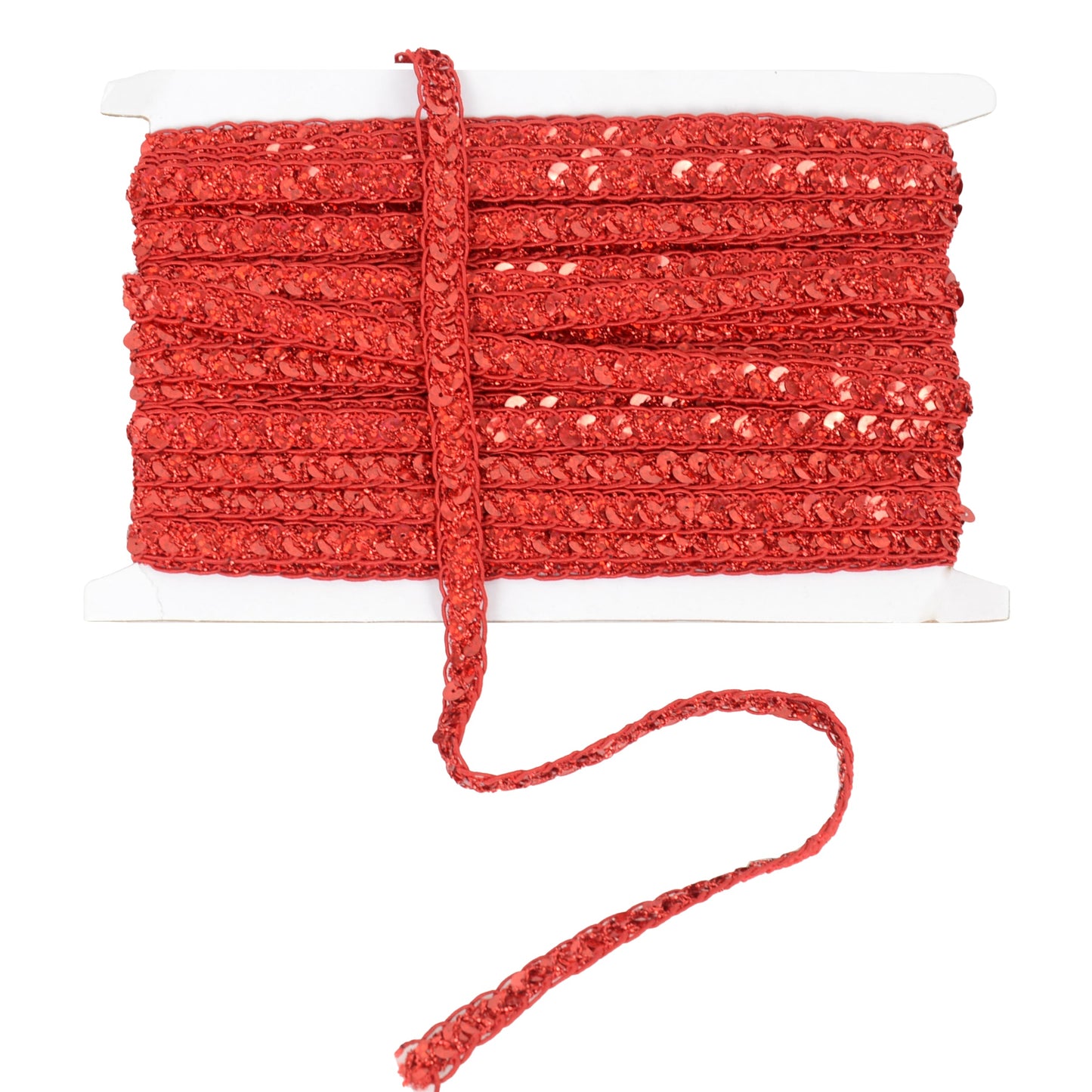 Sequin Braid Cord Trim, 0.4 Inch Glitter Laser Sequin Strip, Sewing Sequin Ribbon for DIY Crafts Party Decorations, 13 Yards