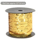 Flat Sequin Strip, 6mm String Metallic Sequin Strand, Paillette Metallic Sequin Trim Sewing DTY Craft Embellishment, 100 Yards