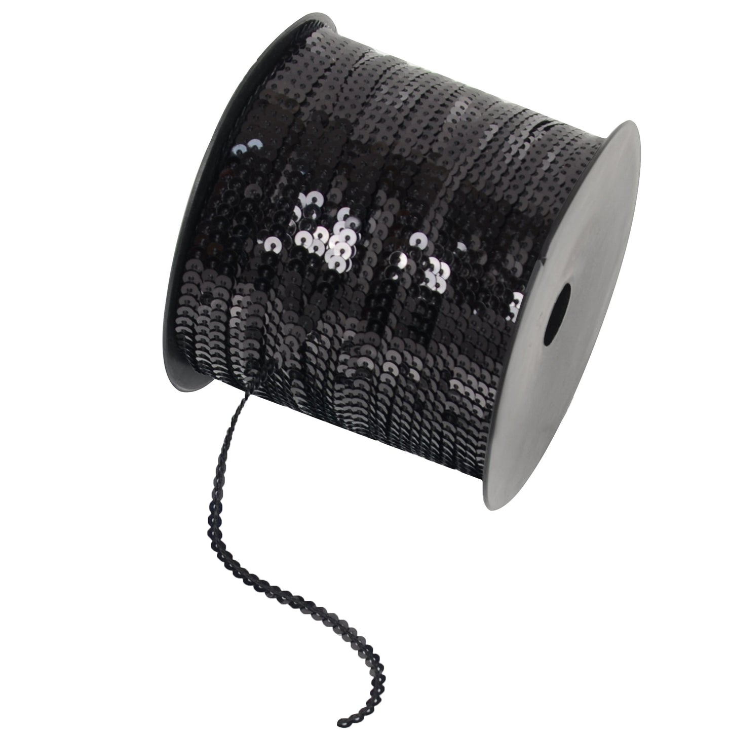 Flat Sequin Strip, 4mm String Metallic Sequin Strand, Paillette Metallic Sequin Trim Sewing String for DIY Crafts Embellishment, 197 Yards