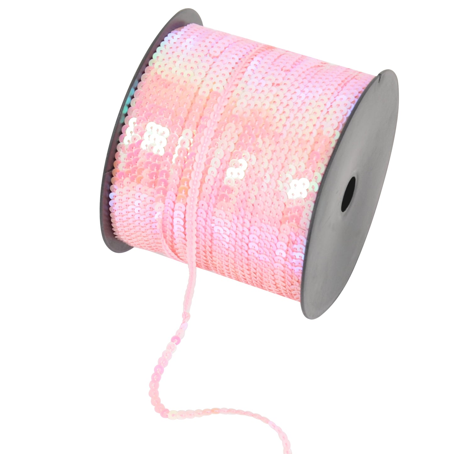 Flat Sequin Strip, 4mm String Metallic Sequin Strand, Paillette Metallic Sequin Trim Sewing String for DIY Crafts Embellishment, 197 Yards