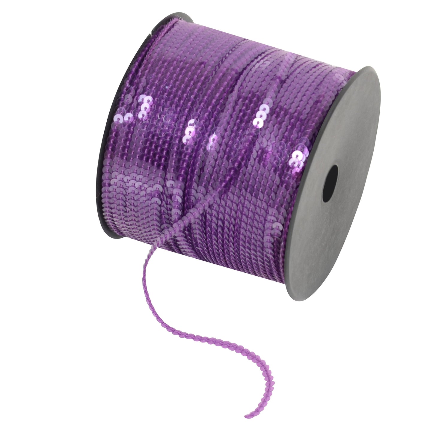 Flat Sequin Strip, 4mm String Metallic Sequin Strand, Paillette Metallic Sequin Trim Sewing String for DIY Crafts Embellishment, 197 Yards