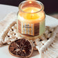 Woven Fiber Coaster with Fringe Detail for Tabletop Protection and Decorative Candle Display